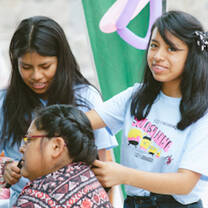 Teens Braiding