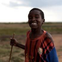 Sadhana Forest Kenya - Happy Samburu Boy
