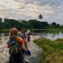 Crossing a River in Stahabu