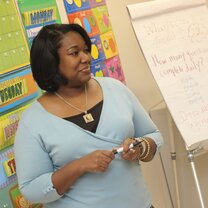 TEFL woman in classroom