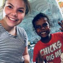 A little girl in my class!