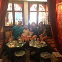My immediate family and I in Mancha Real on vacation in Granada