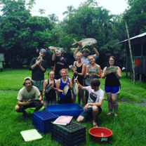 Fish kindly donated by the base's neighbour, Alejandro