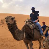 Me on a camel in the Sahara. 