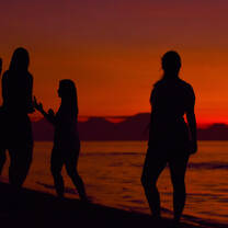Sunset in Lovina