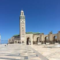 The Hassan the Second Mosque in Casablanca. 