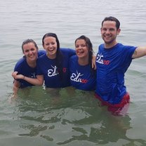 4 Little Monkeys Swimming in the Sea
