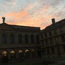 The gorgeous view on campus