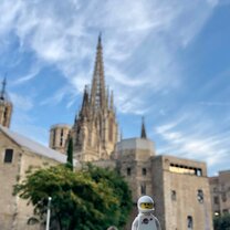 Tibidabo mountain Barcelona Cathedral