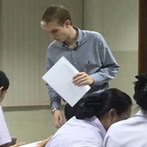 Hunter teaching a observed practice class