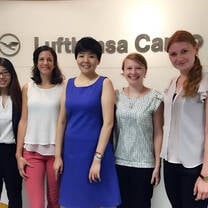 Group of young talented young people with Go Abroad China 