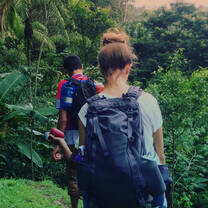 Hiking around the community