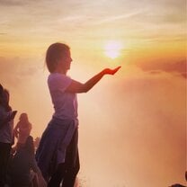 Sunrise after an amazing hiking experience 