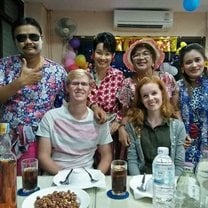 New Year's party with the Thai teachers 