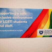 rainbow flag sign
