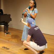I played "Haiti Chérie" at the Talent Show. It's a piece describing the beauty of Haiti, the culture, and how it's different from other countries. #Gottarepresent