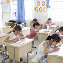 Students Working Hard