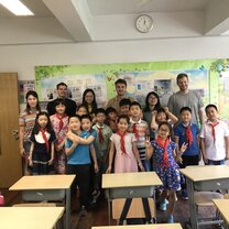 Group picture with students and teachers Group picture with students and teachers