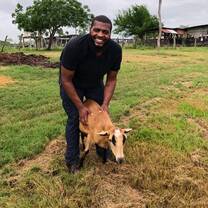 Me at the University of Belize Central Farm