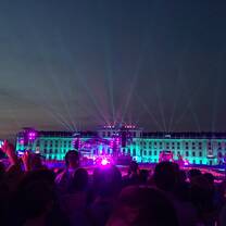 The Schoenbrunn Palace lit up during the concert 