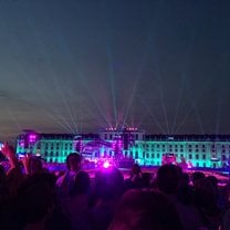 The Schoenbrunn Palace lit up during the concert 
