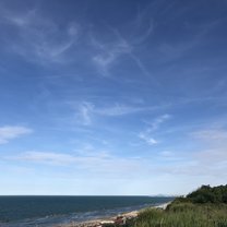 By the beach