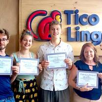 Turtle rescue volunteers learn Spanish in Costa Rica at Tico Lingo