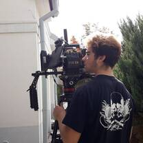 Filming process with Red camera