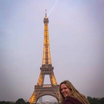 My first night at the Eiffel Tower!