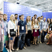 Students of MSc EMINE during the World Nuclear Exhibition 2018 in Paris