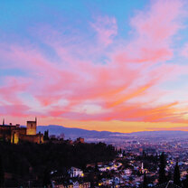 Sunset over Granada