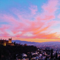Sunset over Granada