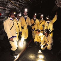 300m deep in a Coal mine, Poland