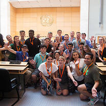 Group photo at United Nations room