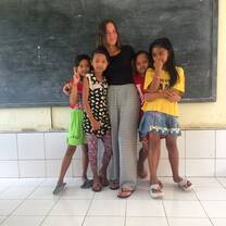 My girls and I during the break