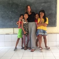My girls and I during the break