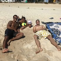At the best beach in all of Europe