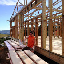 Helping with the building of a new school