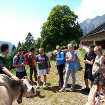 Alpine pastoralism visit at Malga Tovre, Brenta Dolomites