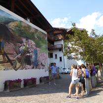 Mural in the traditional village of Darzo, Judicaria Valley