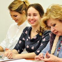 The teachers on Russian language