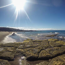 The local beach