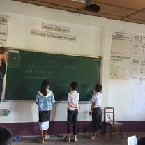 Teaching English in a small village near Vang Vieng