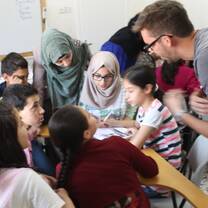 Volunteer with Palestinian Children