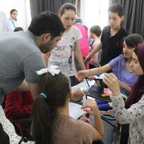 Volunteer with Palestinian Children