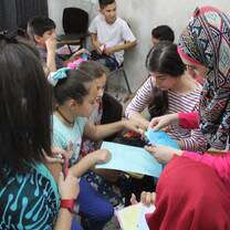 Volunteer with Palestinian Children