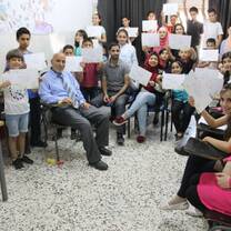 Volunteer with Palestinian Children