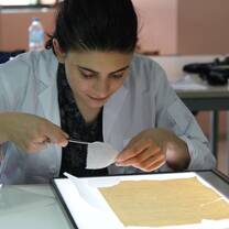 Workshop for conservation of paper, textiles and metal