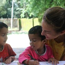 volunteers in India