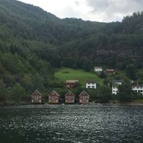 The gorgeous Norwegian countryside from a ferry!